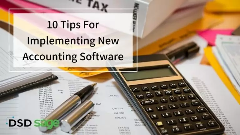 10 Tips For Implementing New Accounting Software