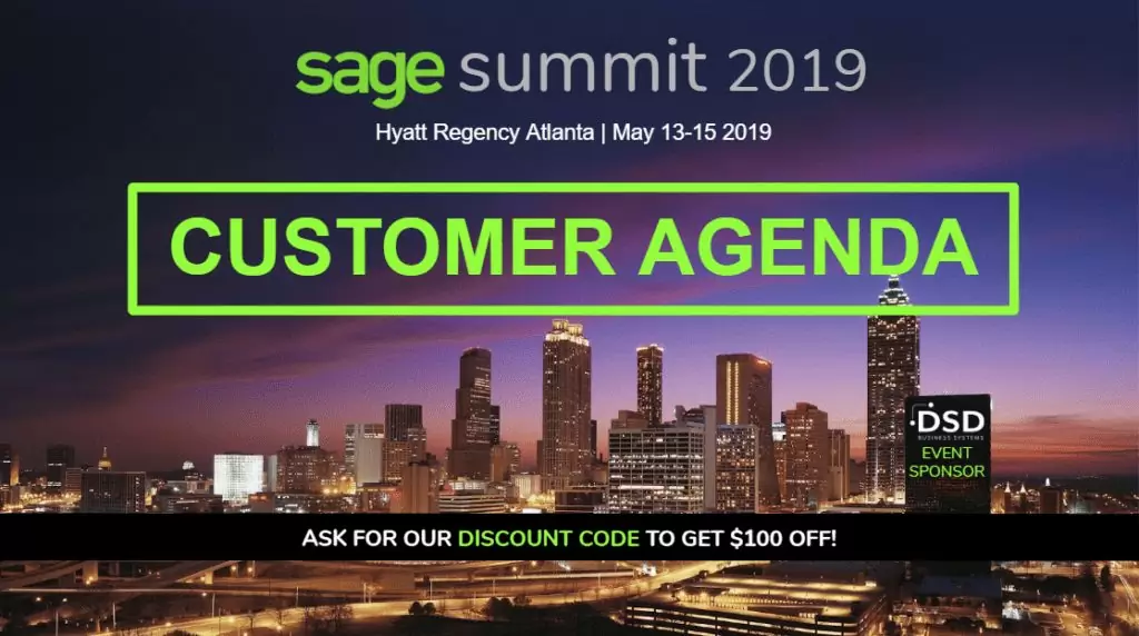 Sage Summit Atlanta Customer Agenda