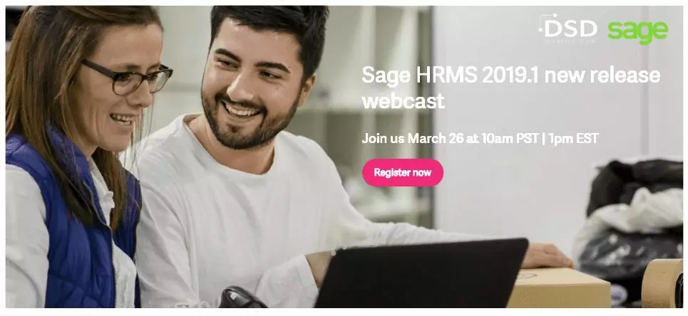 Sage HRMS 2019.1 Update Webcast