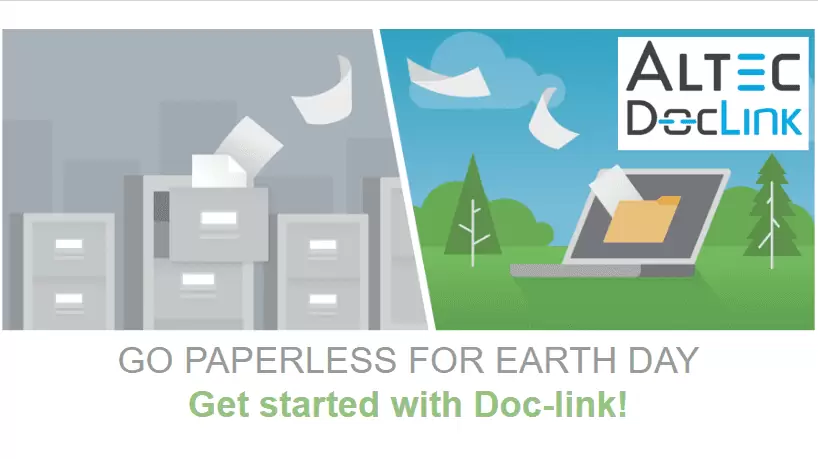 Paperless for Earth Day Webinar - Doc-link by Altec