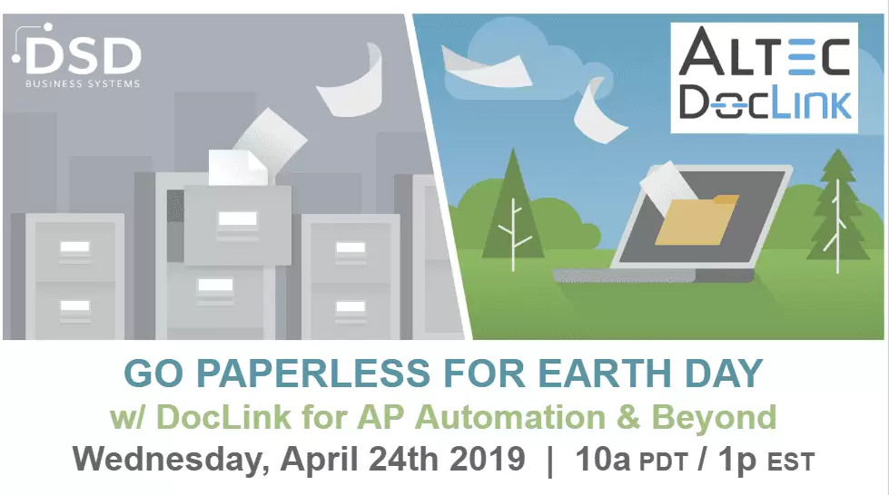 Go Paperless for Earth Day w/ DocLink for AP Automation & Beyond