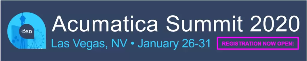 Acumatica Summit 2020 will be held January 26 - January 31, 2020 at the The Cosmopolitan in Las Vegas, NV - Register Today!