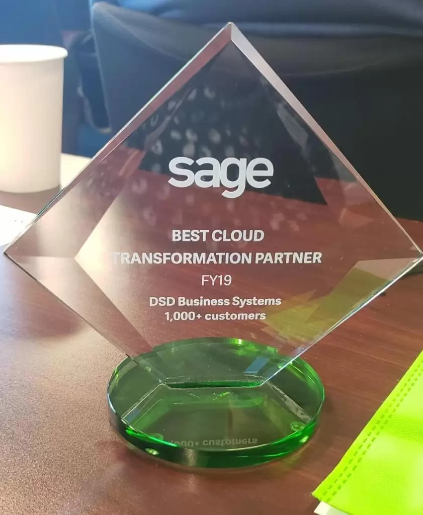 DSD Sage Partner Award 2019 - Best Cloud Transformation Partner