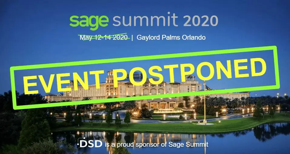 Sage Summit Orlando 2020 POSTPONED