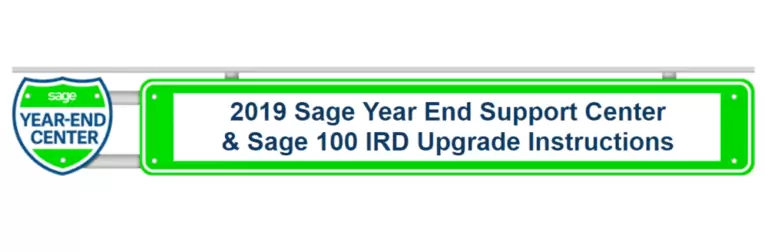 SAGE YEAR END SUPPORT CENTER LINKS + UPGRADE INSTRUCTIONS FOR 2019