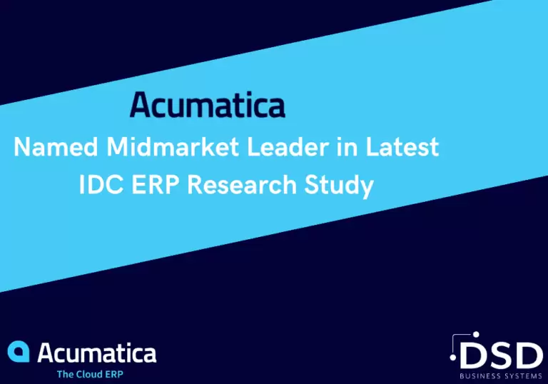 Acumatica Named Midmarket Leader in Latest IDC ERP Research Study