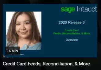 Sage Intacct 2020 R3 Credit Cards