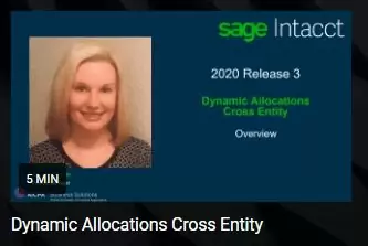 Sage Intacct 2020 R3 dynamic allocations