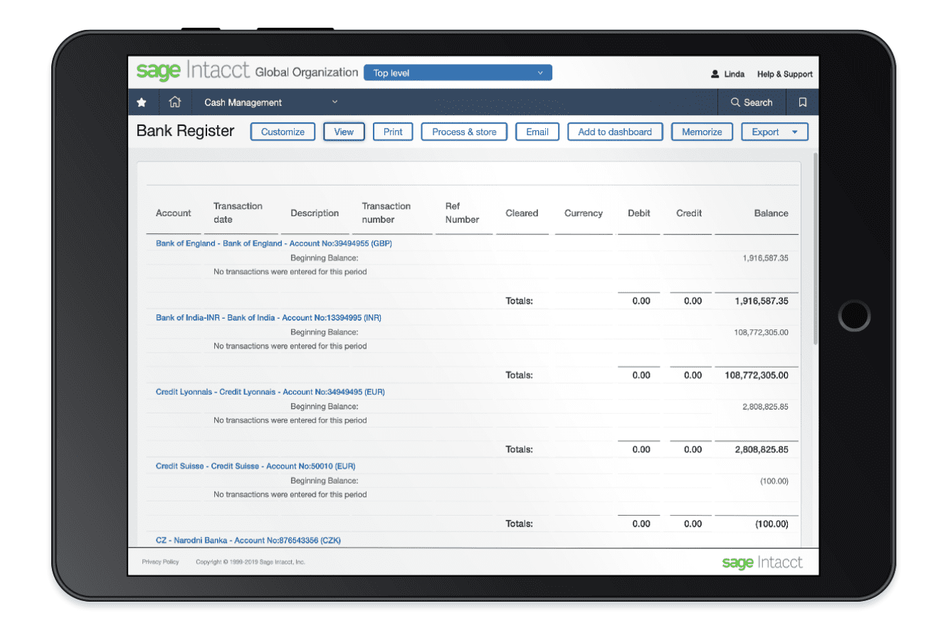 Sage Intacct Cloud Accounting Cash Management DSD Business Systems