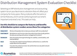 Acumatica-Distribution-ERP-Evaluation-Checklist