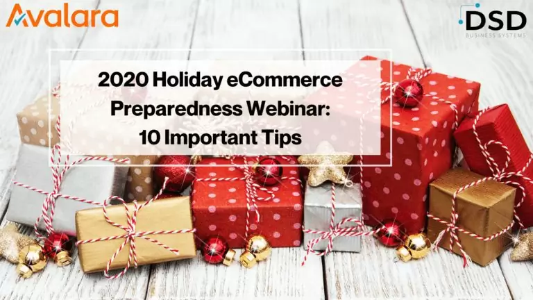 2020 Holiday eCommerce Preparedness Webinar: 10 Important Tips