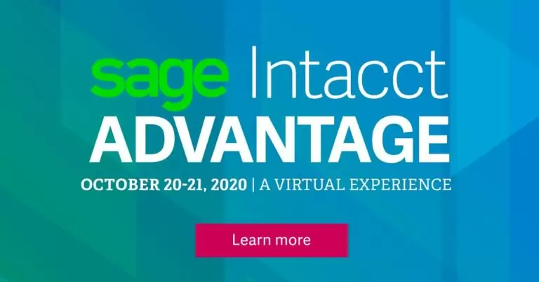 Sage intacct advantage 2020