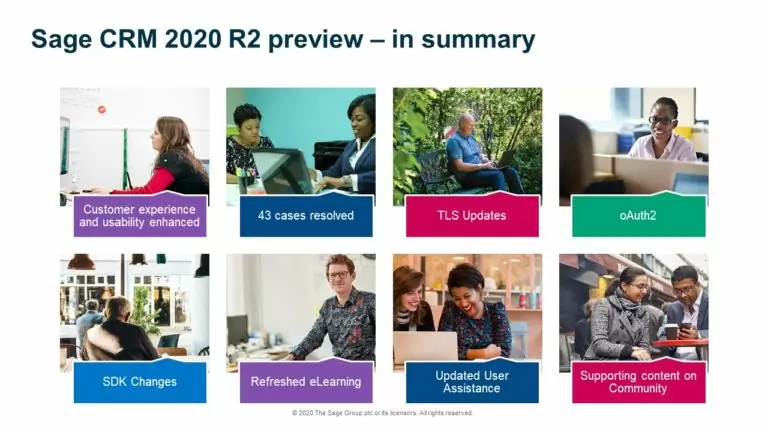 SAGE CRM 2020 R2 PREVIEW IN SUMMARY