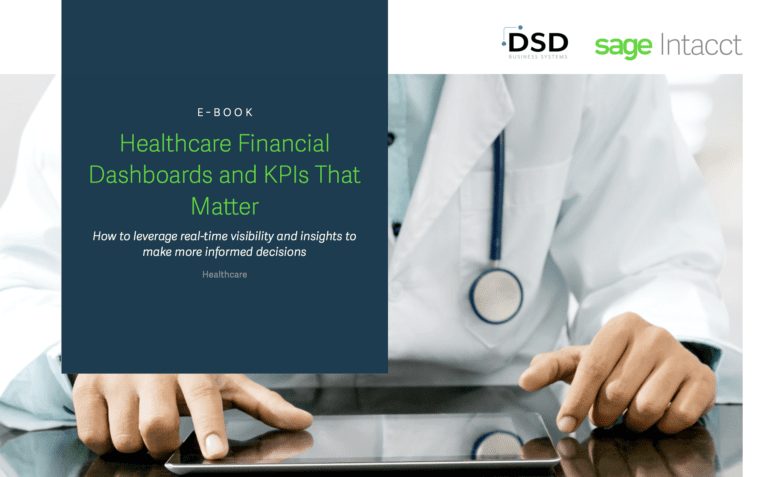Sage Intacct Healthcare Financial Dashboards and KPIs