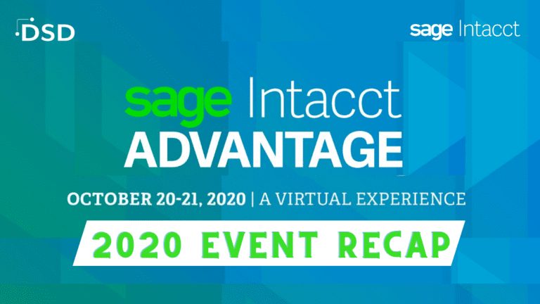 Sage Intacct Advantage 2020 Recap