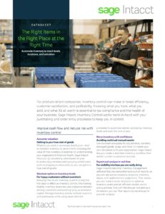 Inventory Management: The Right Items in the Right Place at the Right Time