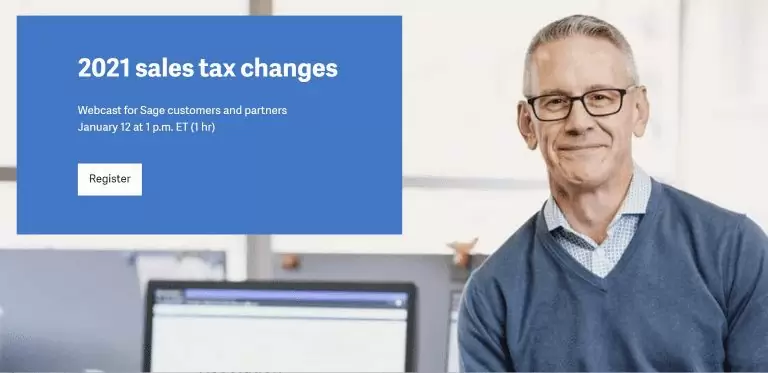 2021 Sales Tax Changes for Sage 100