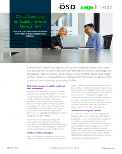 Cloud Accounting for Wealth and Asset Management