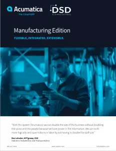 Acumatica cloud software, ERP software, Acumatica ERP