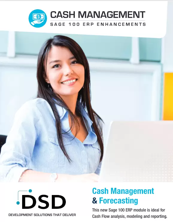 DSD Sage 100 ERP Enhancements Cash Management