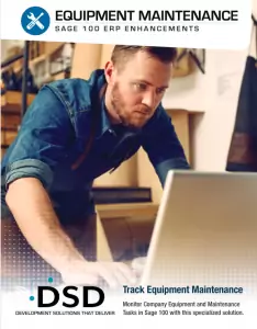 DSD Sage 100 ERP Equipment Management