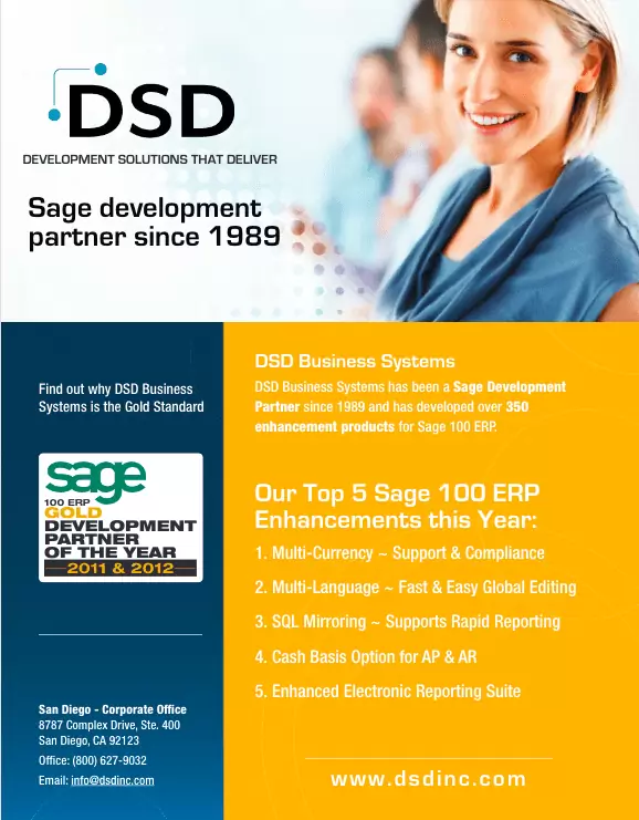 DSD Sage 100 ERP General Development Handout
