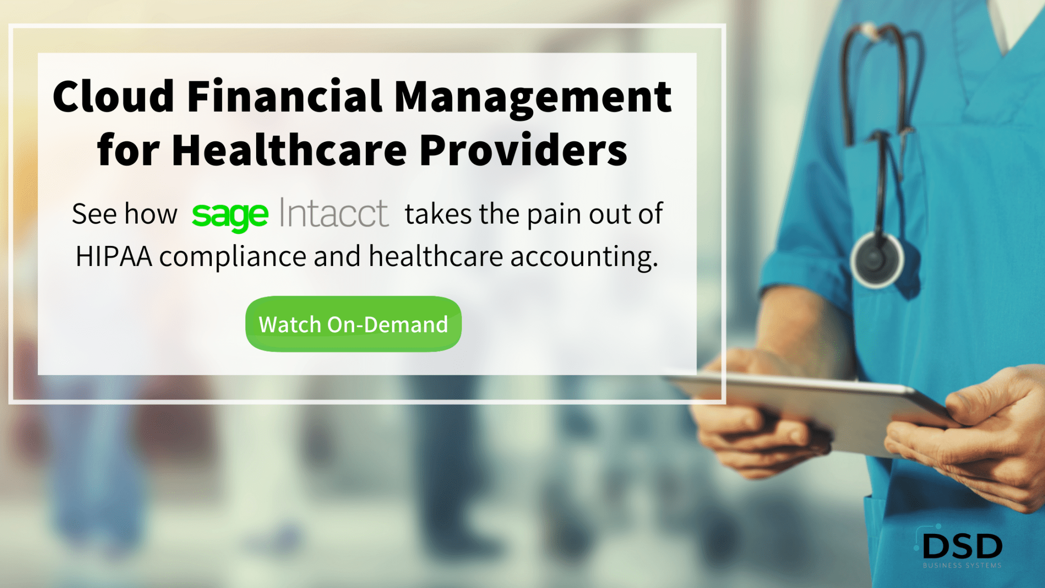 Sage Intacct for Healthcare DSD Business Systems