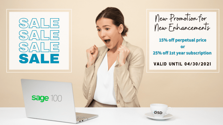 New DSD Sage 100 Enhancements Promotion