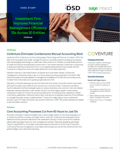 Sage Intacct Financial Services CoVenture Success Story