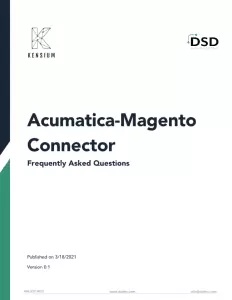 Magento Connector FAQs 2021