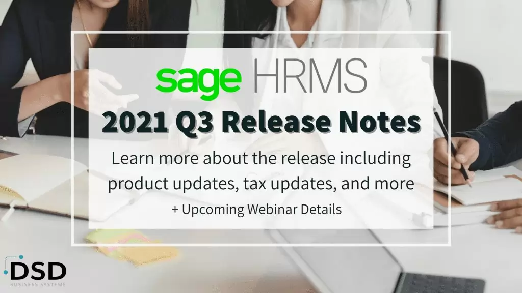 Sage HRMS 2021 Q3