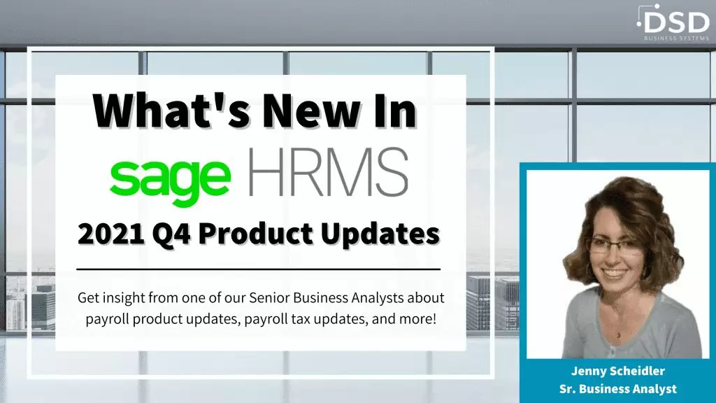 What's New in Sage HRMS