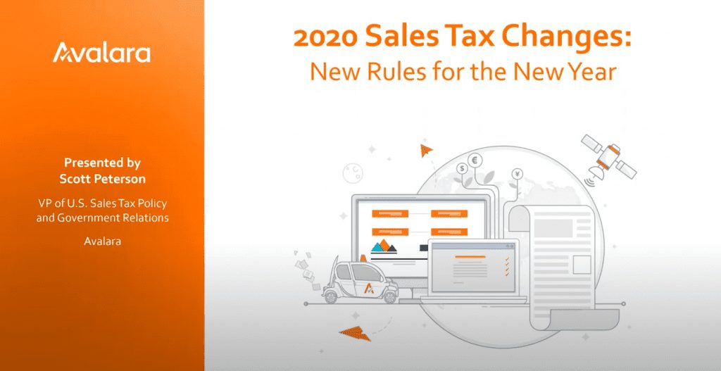 2020 Sales Tax Changes
