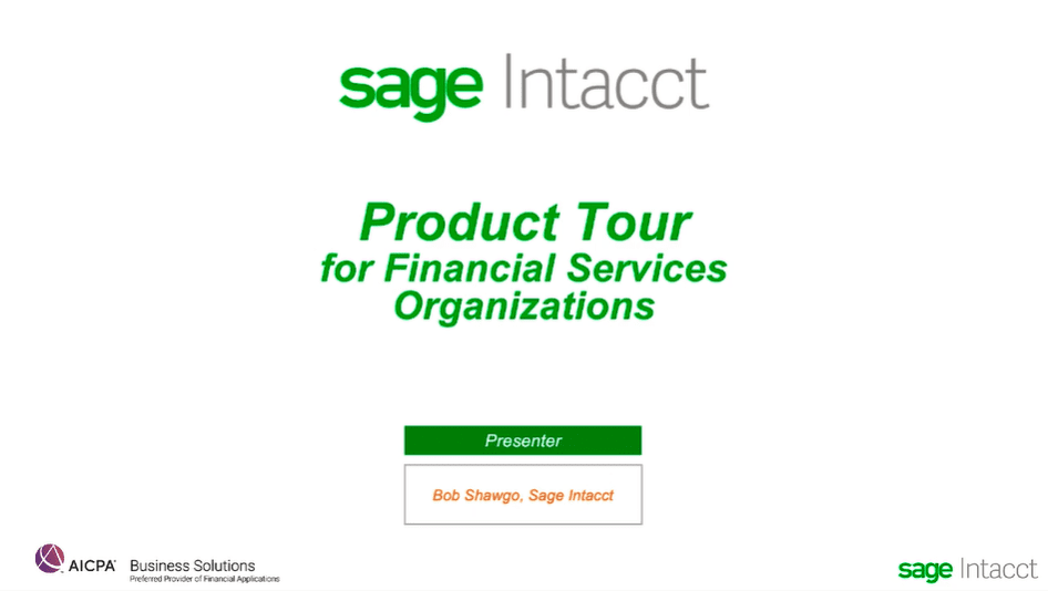 Sage Intacct for Financial Services DSD Business Systems