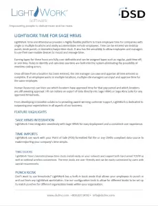 LightWork for Sage HRMS