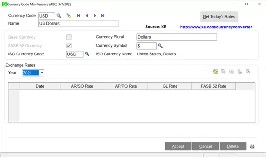 DSD Multi-Currency Enhancements