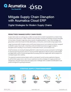 Acumatica Manufacturing Edition