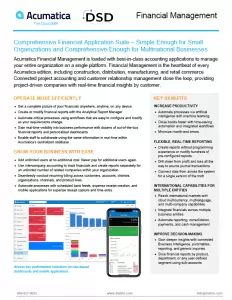 Acumatica Financial Management
