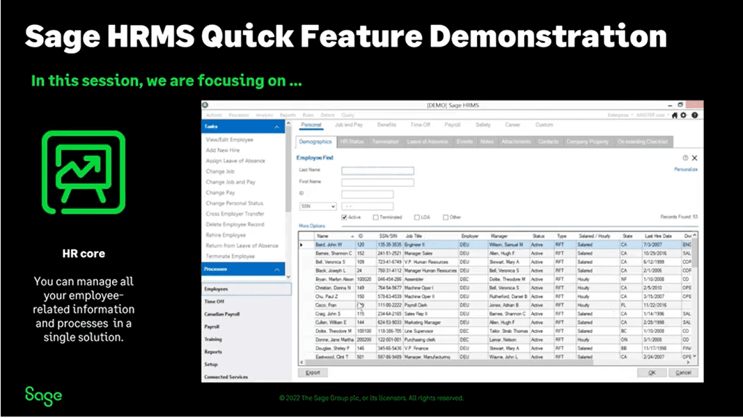 Sage HRMS Resources DSD Business Systems