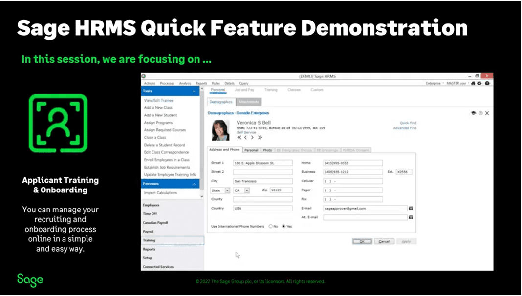 Sage HRMS Resources DSD Business Systems