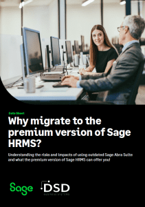 Why migrate to the premium version of Sage HRMS