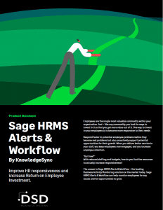 Sage HRMS Alerts and Workflows