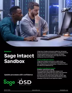 Sage Intacct Sandbox Product Brochure