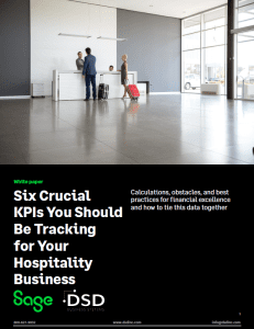 6 Crucial KPIs You Should Be Tracking For Your Hospitality Business