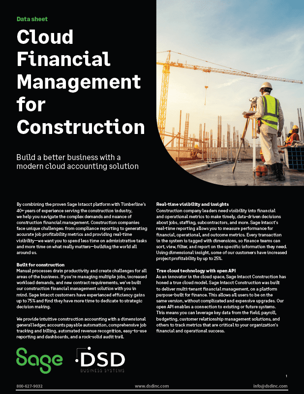 Construction Cloud Accounting Software