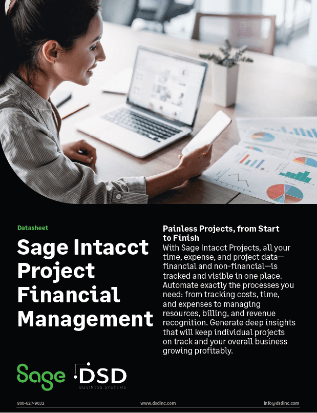 Sage Intacct Project Financial Management