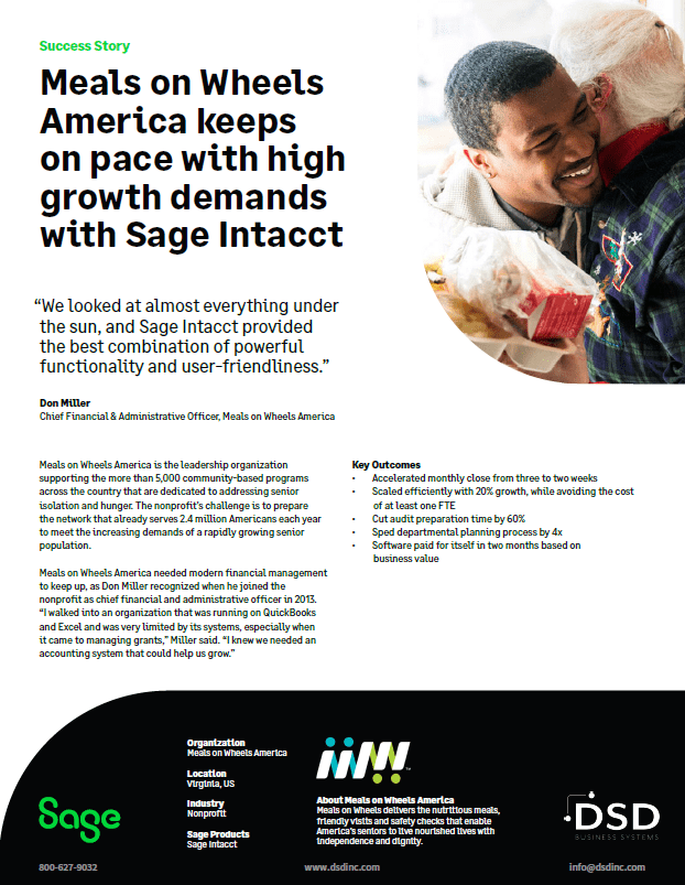 Sage Intacct Nonprofits Success Story