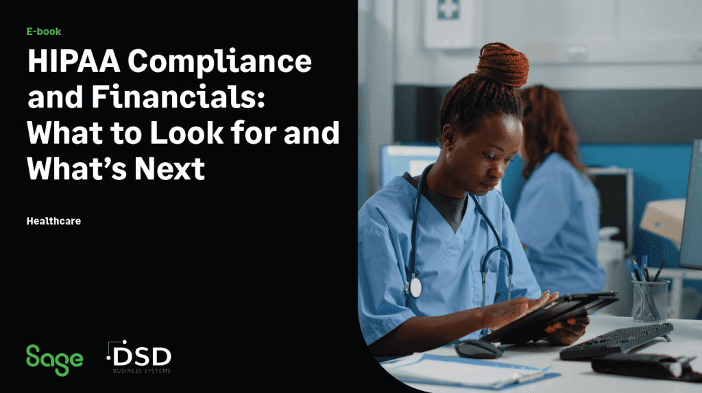 Sage Intacct HIPAA Compliance and Financials eBook DSD Business Systems