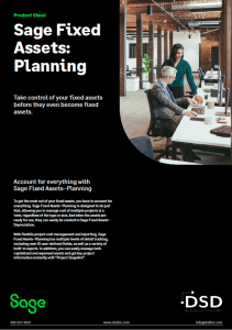 Sage Fixed Assets Planning