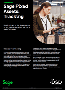 Sage Fixed Assets Tracking Brochure